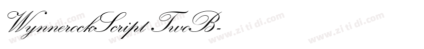WynnerockScript TwoB字体转换